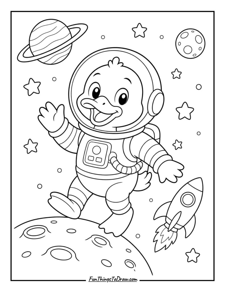 Duck in a Spacesuit