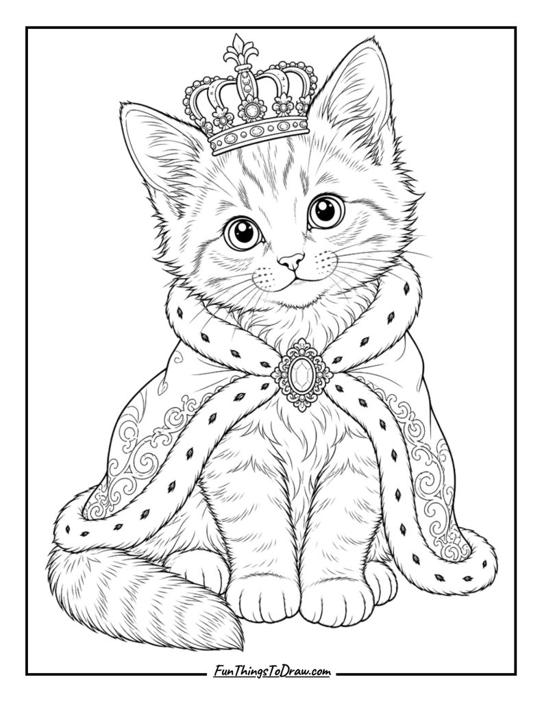 Kitten with a Crown