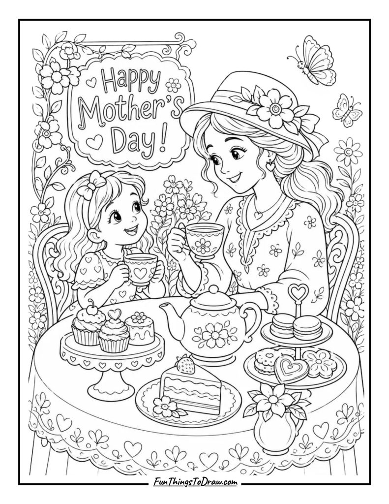 Mother and Child Tea Party