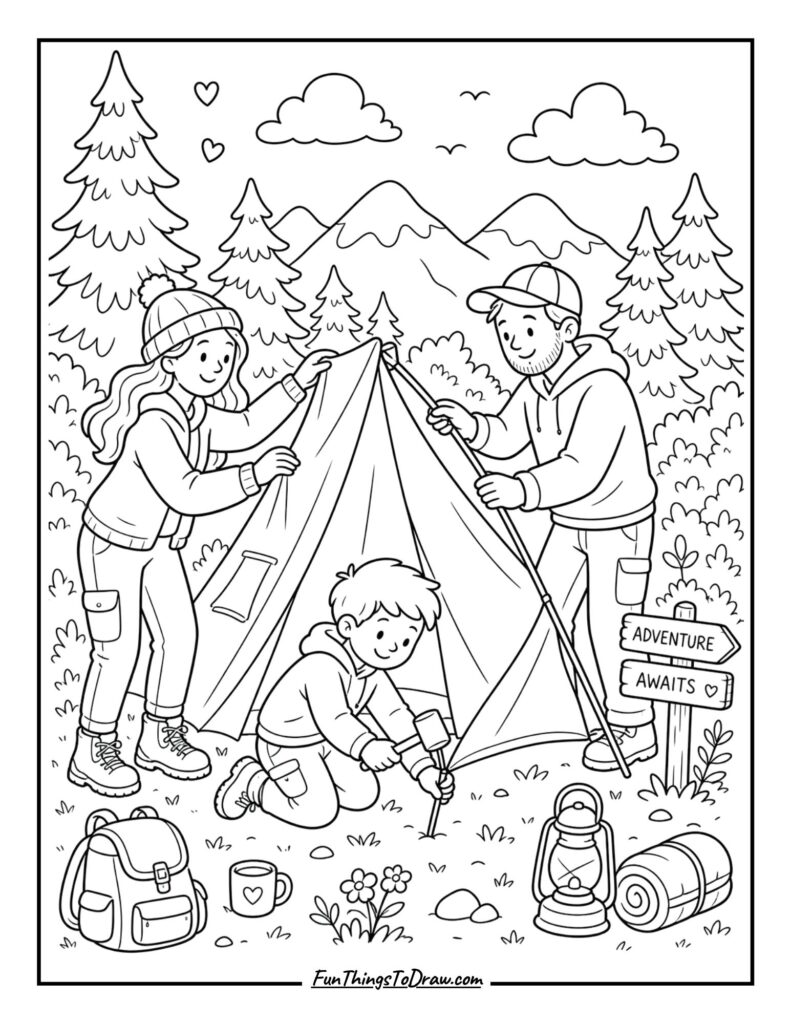 Tent Pitching Fun