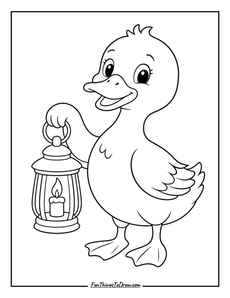 Duck with a Lantern