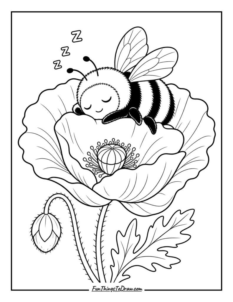 sleepy bumblebee