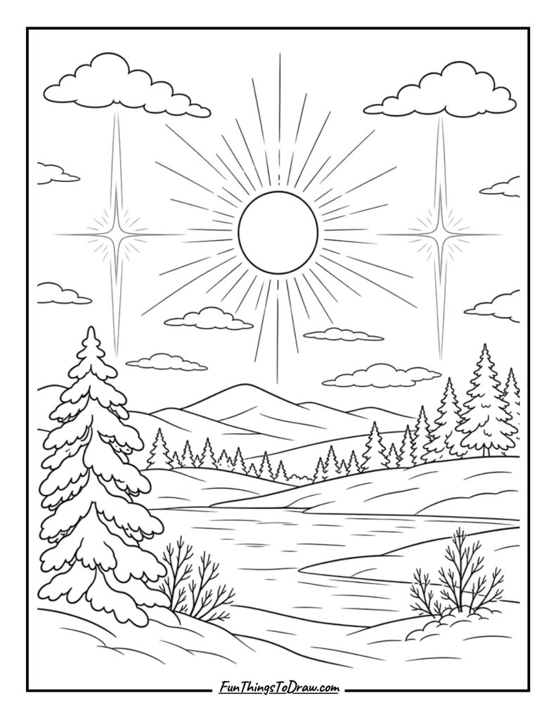 Bright spots of light