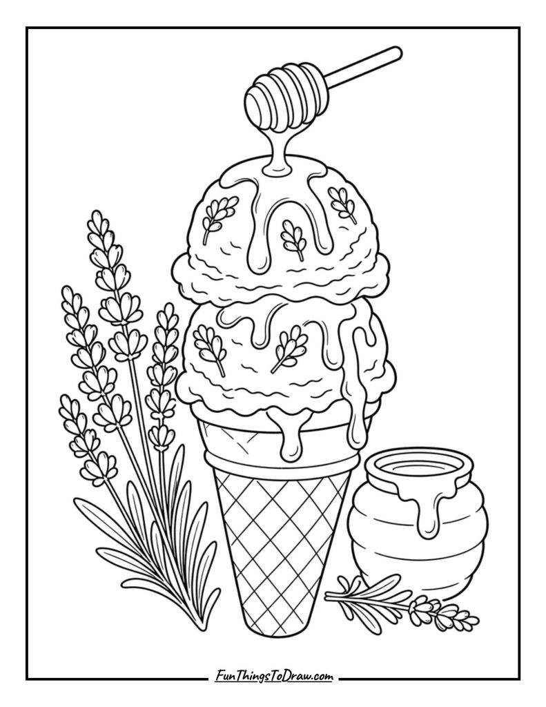 Honey Lavender Bliss ice cream