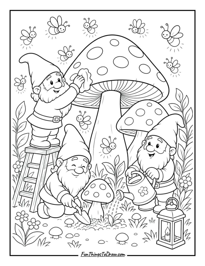 Friendly garden gnomes