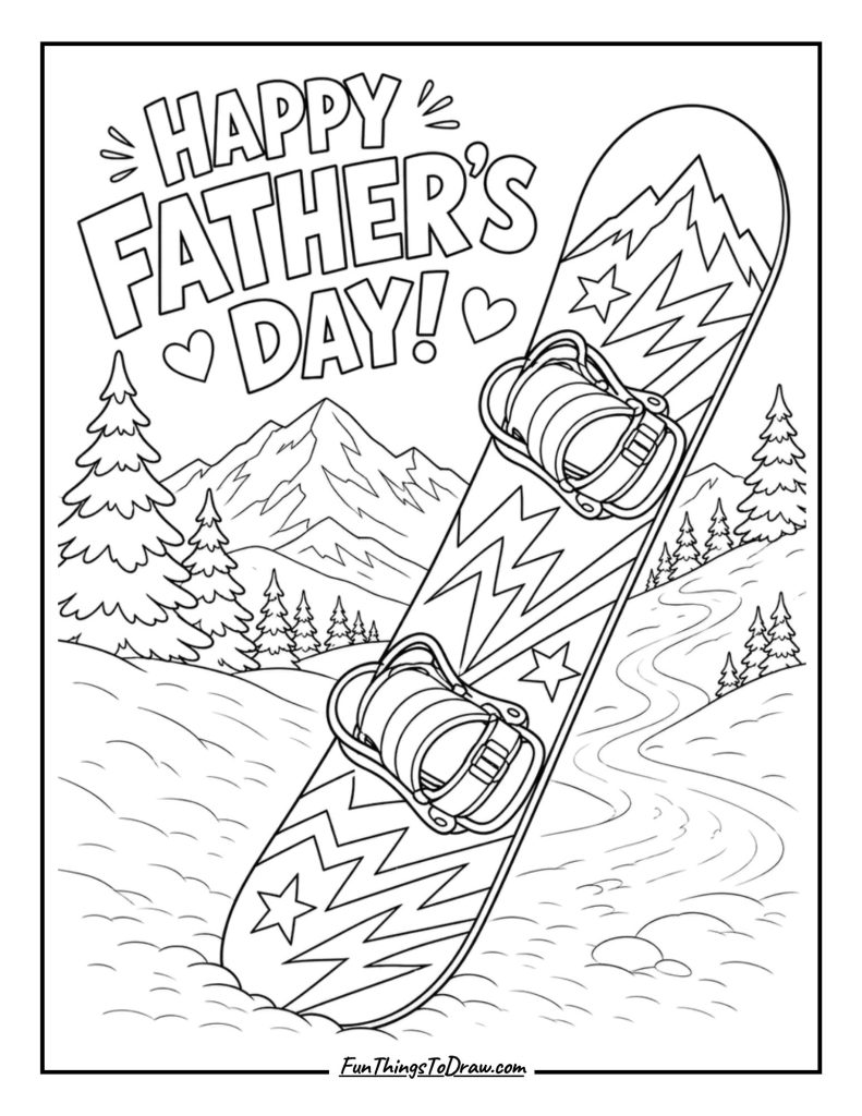 Dad's Snowboard