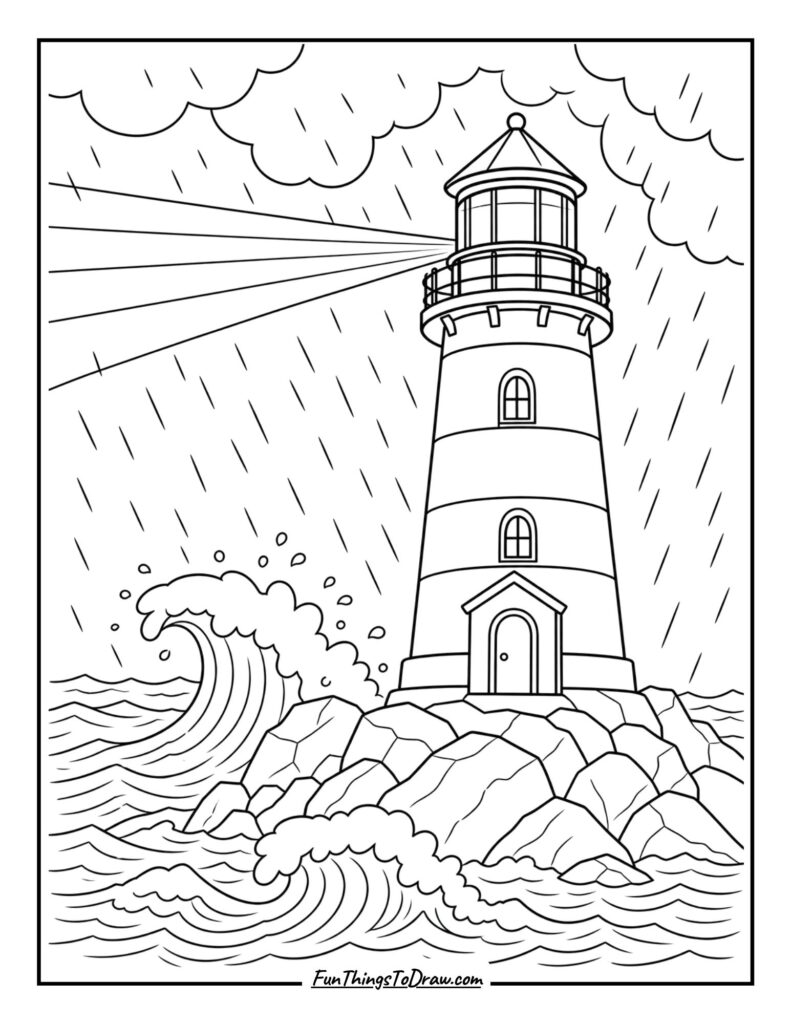 Rainy Day Lighthouse