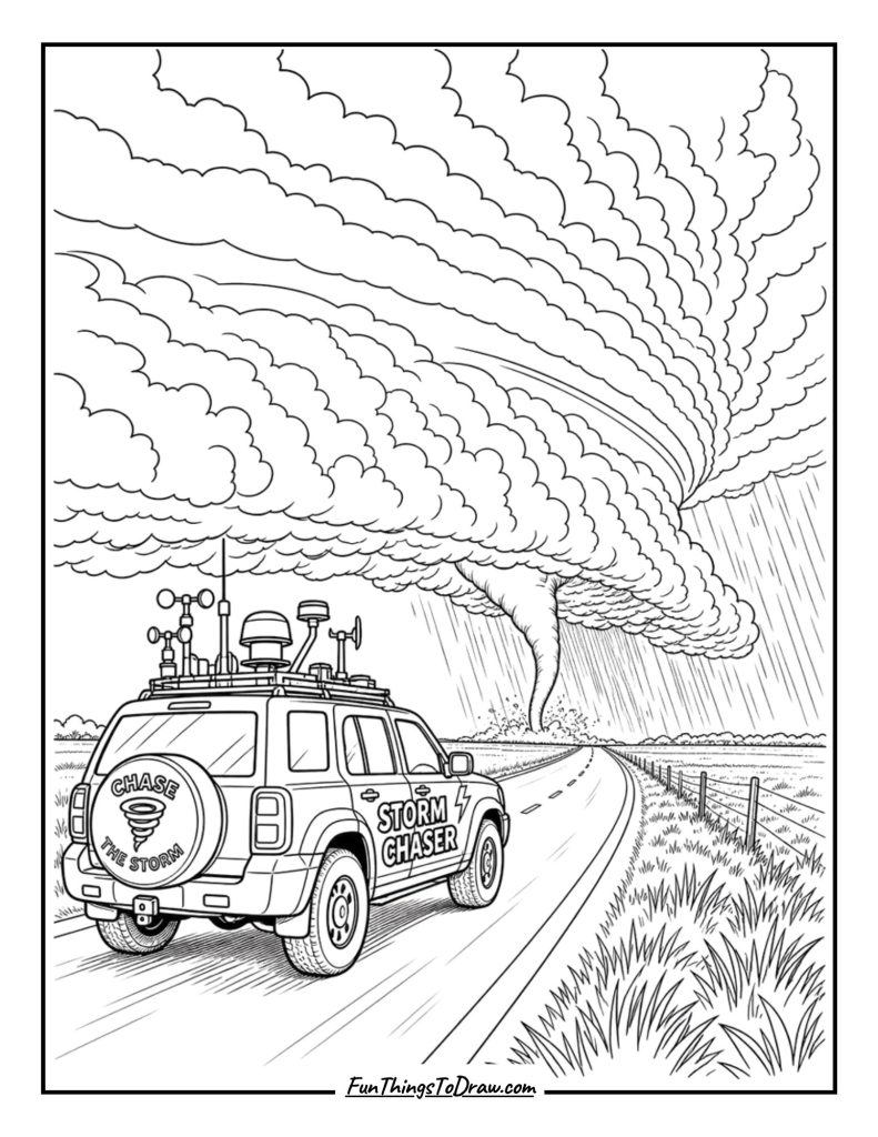 vehicle coloring page