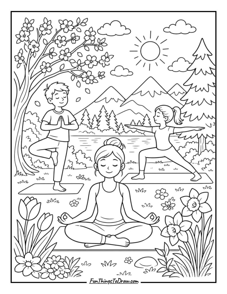 Outdoor Yoga Session