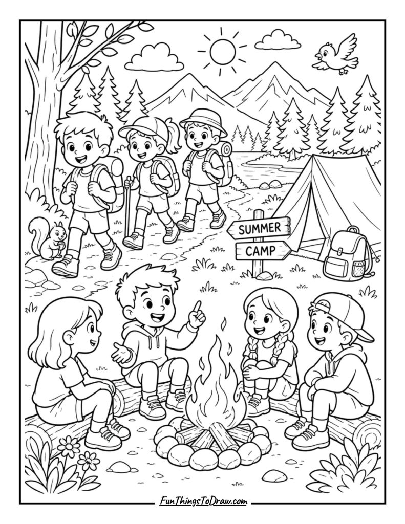 June Coloring Page
