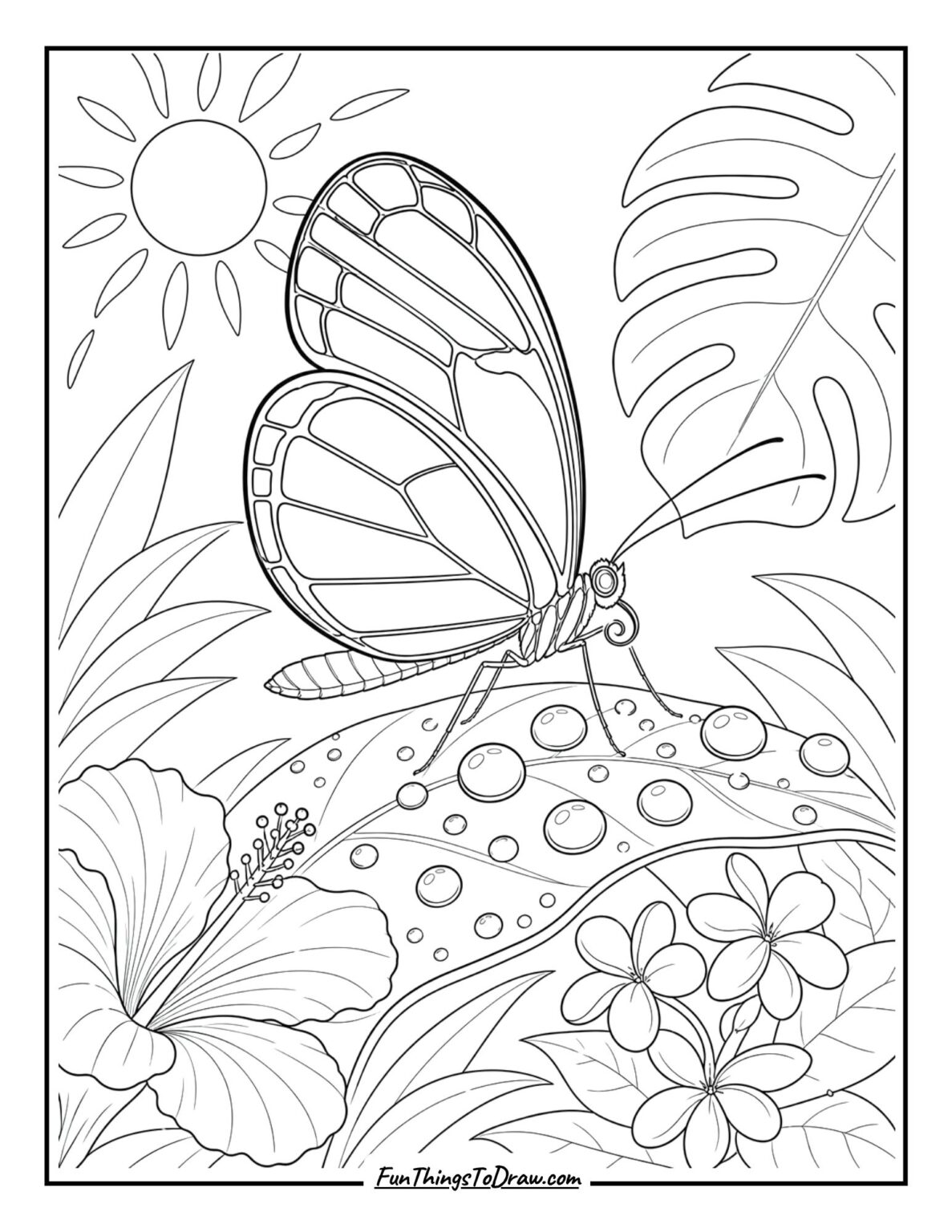 Butterfly Coloring Pages for Adults (34 Free Printable Sheets) - Fun ...