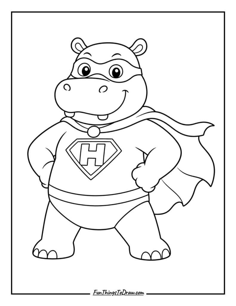 Hippo Superhero