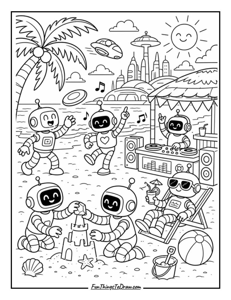 Robot Beach Party
