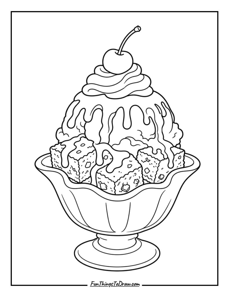 Fudgy Brownie Sundae