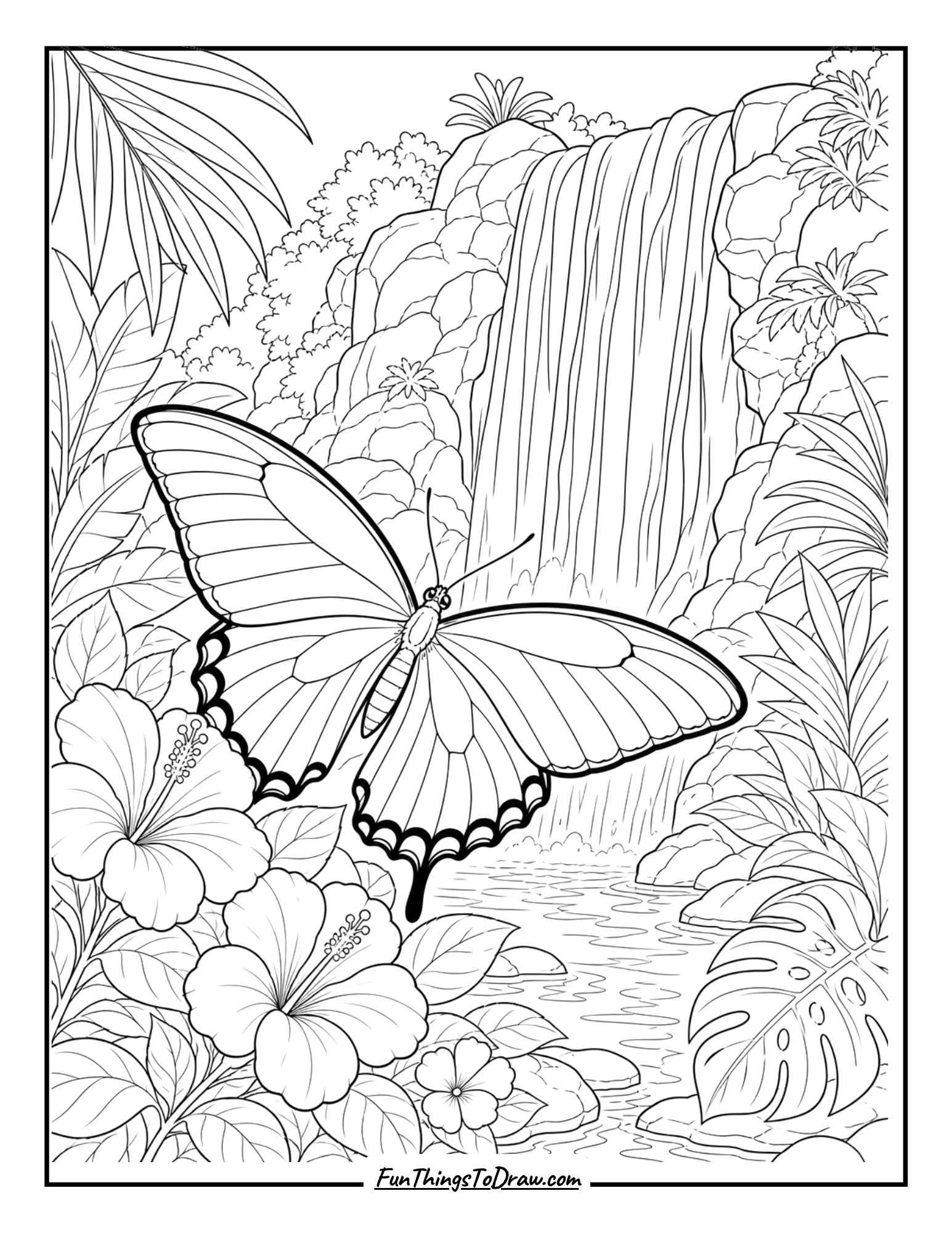 Butterfly Coloring Pages for Adults (34 Free Printable Sheets) - Fun ...