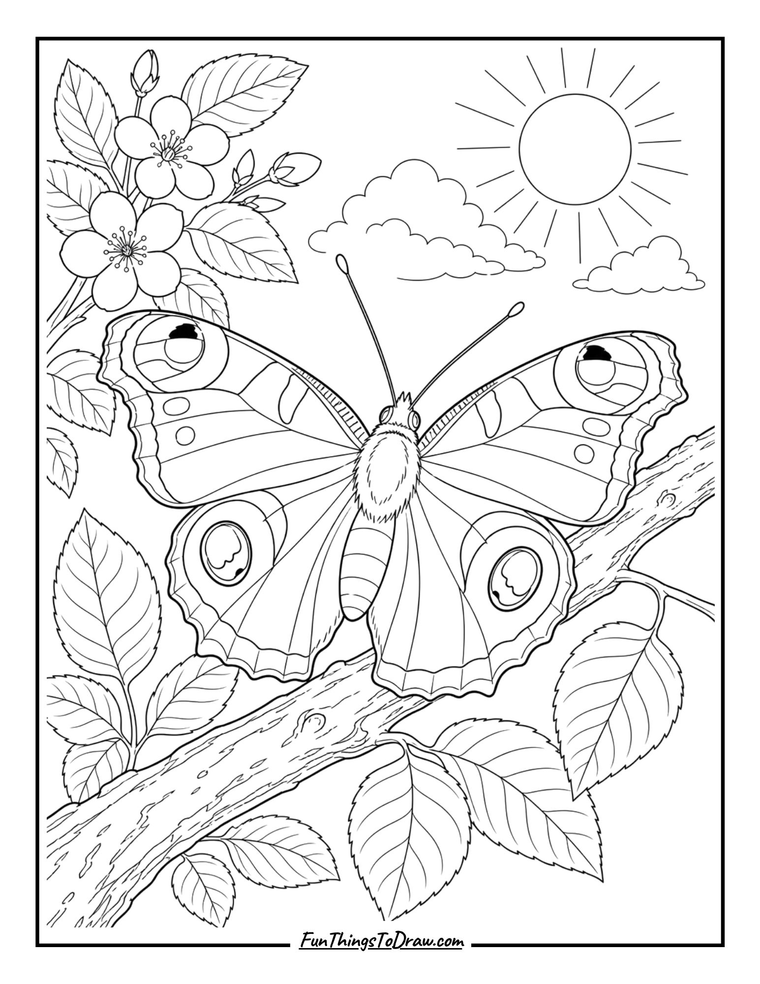 Butterfly Coloring Pages for Adults (34 Free Printable Sheets) - Fun ...