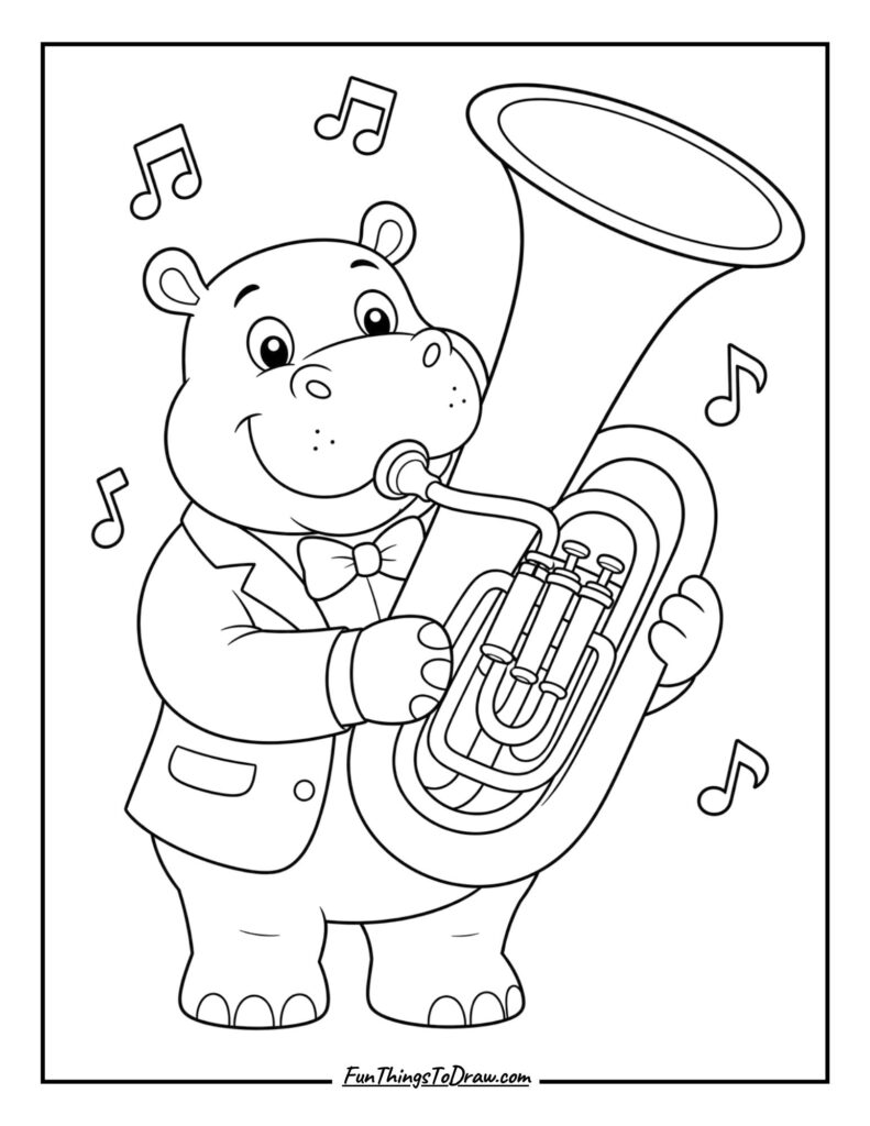 Hippo Musician