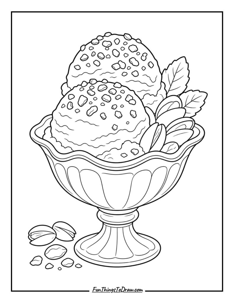Pistachio Perfection coloring page