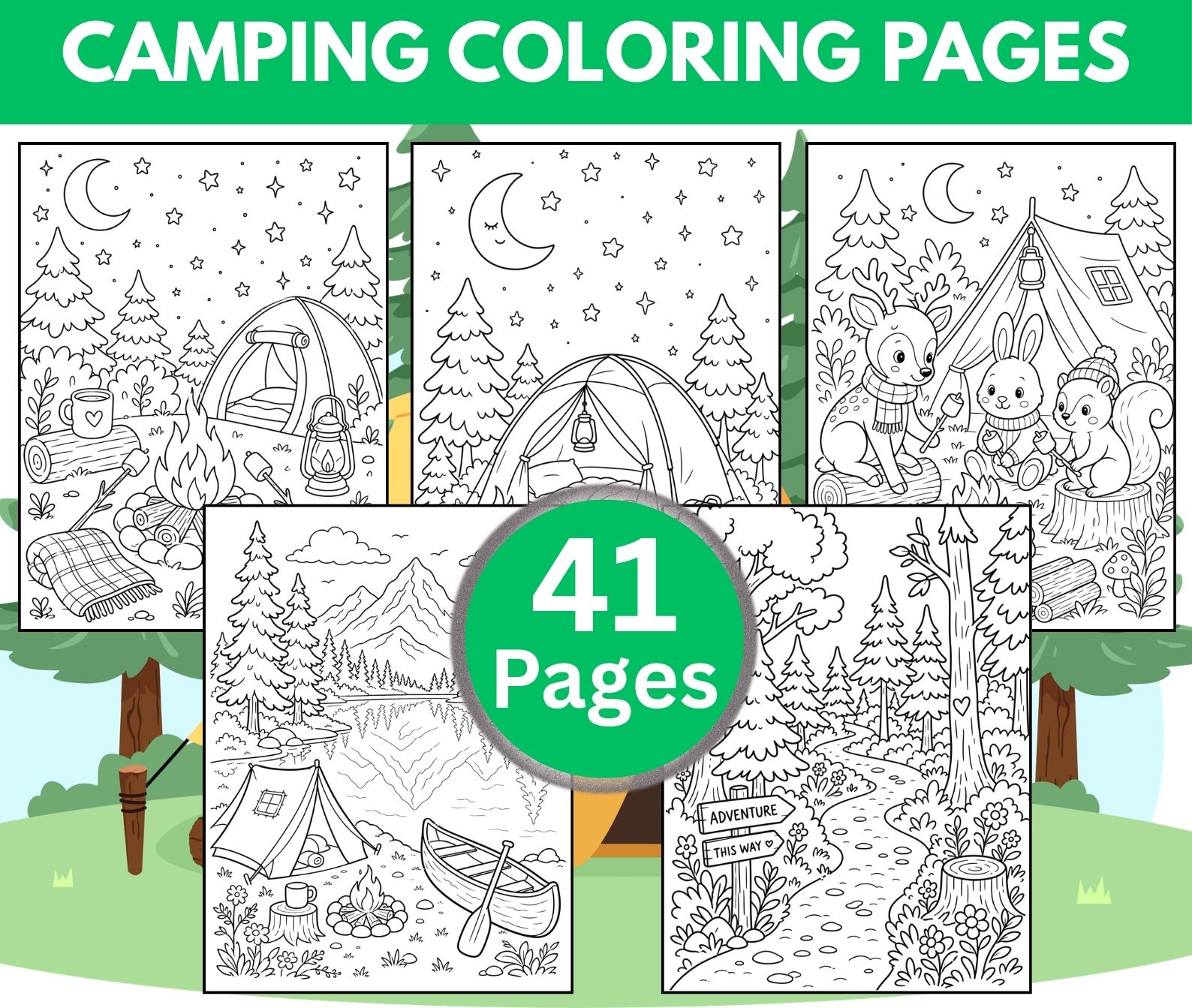 Camping Coloring Pages