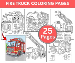 Fire Truck Coloring Pages