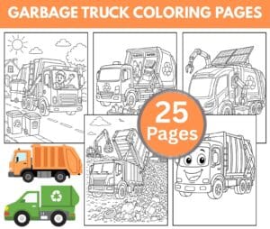 Free Printable Garbage Truck Coloring Pages
