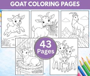 Free Printable Goat Coloring Pages