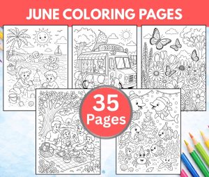 June Coloring Pages Free Printable