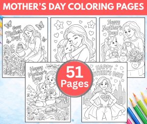 Mother's Day Coloring Pages