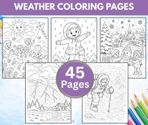Weather Coloring Pages FREE PRINTABLES