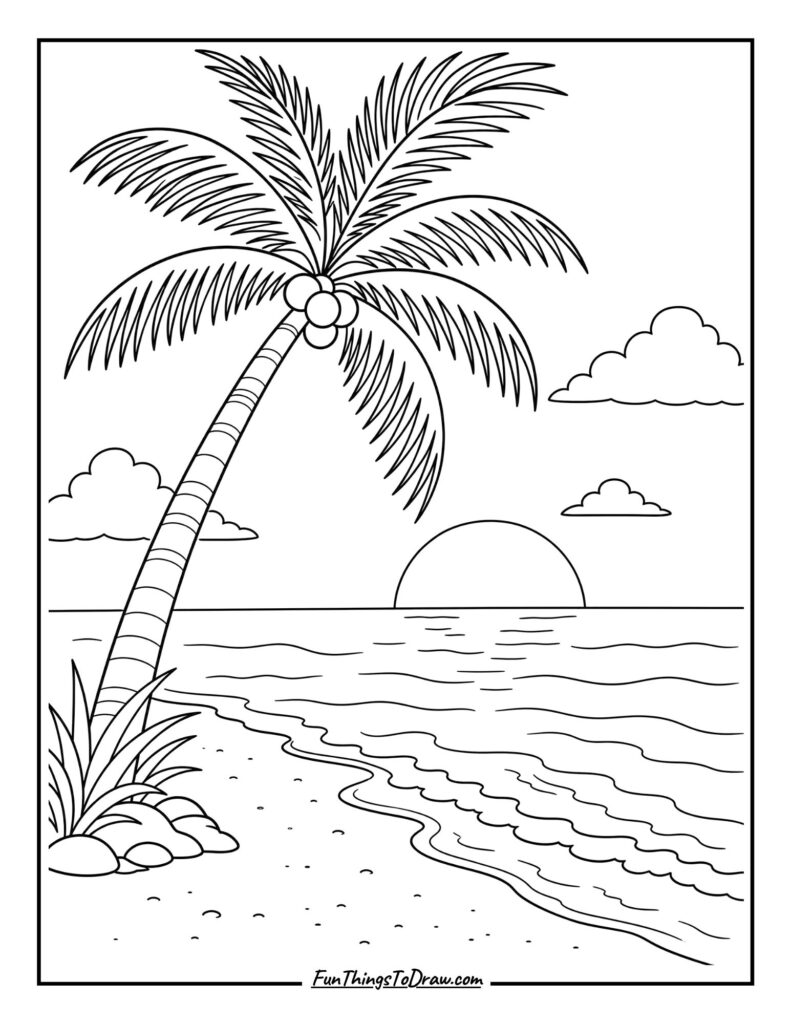 Tropical Sunset Coconut