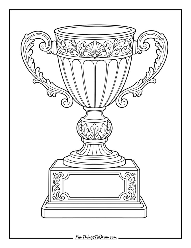 Vintage Academic Achievement Trophy