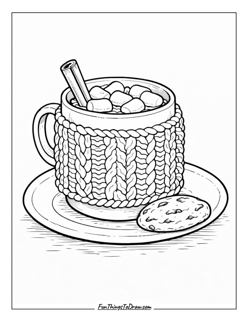 Knitted Hot Chocolate Mug