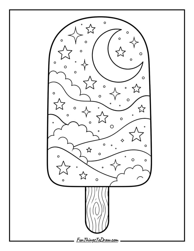 Starry Night Popsicle