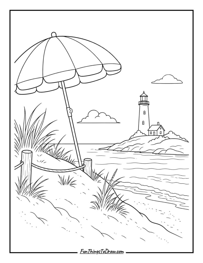 Lighthouse View Umbrella