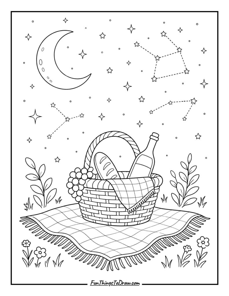 Starlight Supper coloring page