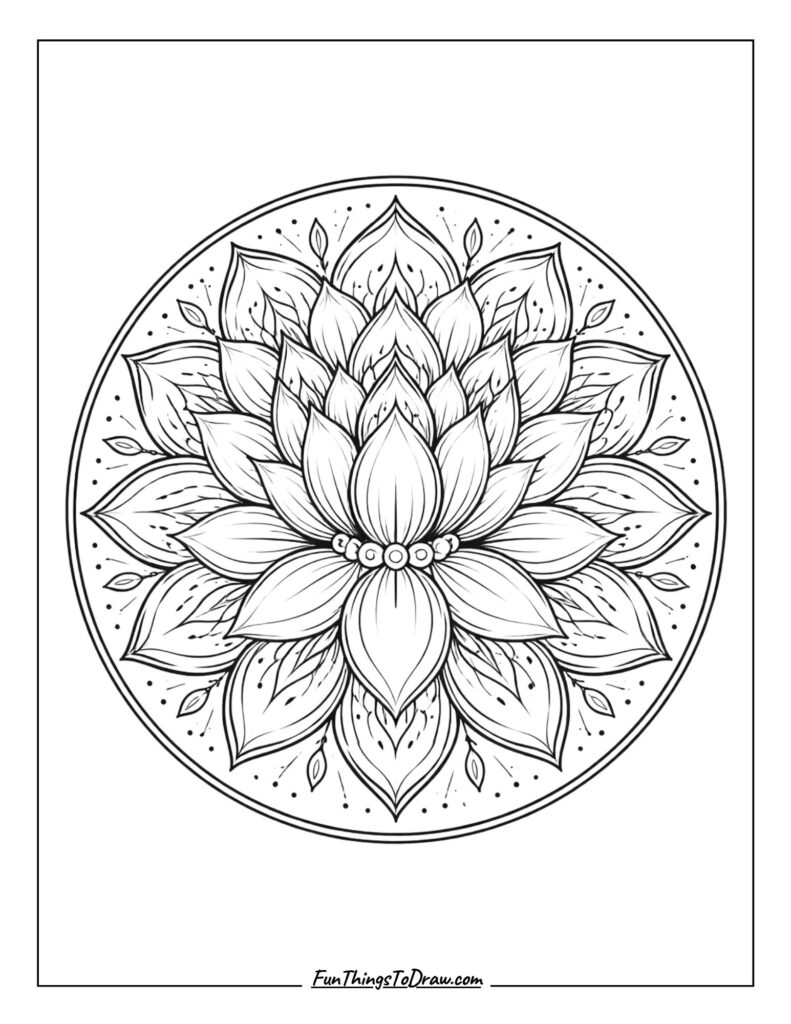 sacred lotus mandala
