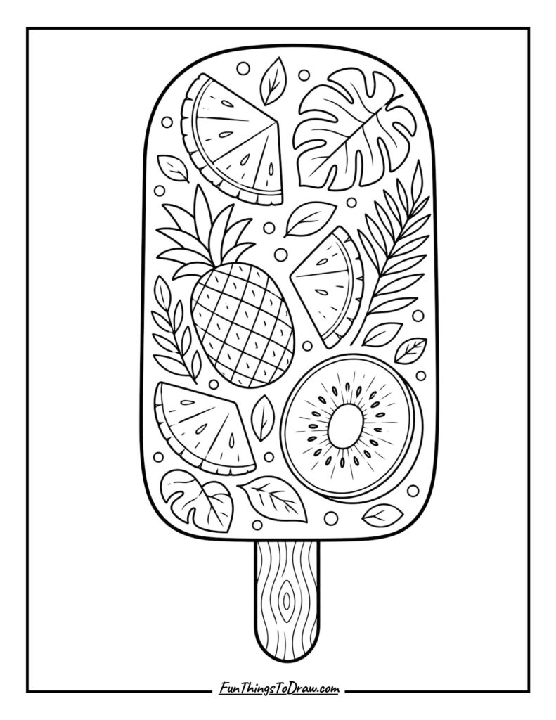 Tropical Fruits Popsicle