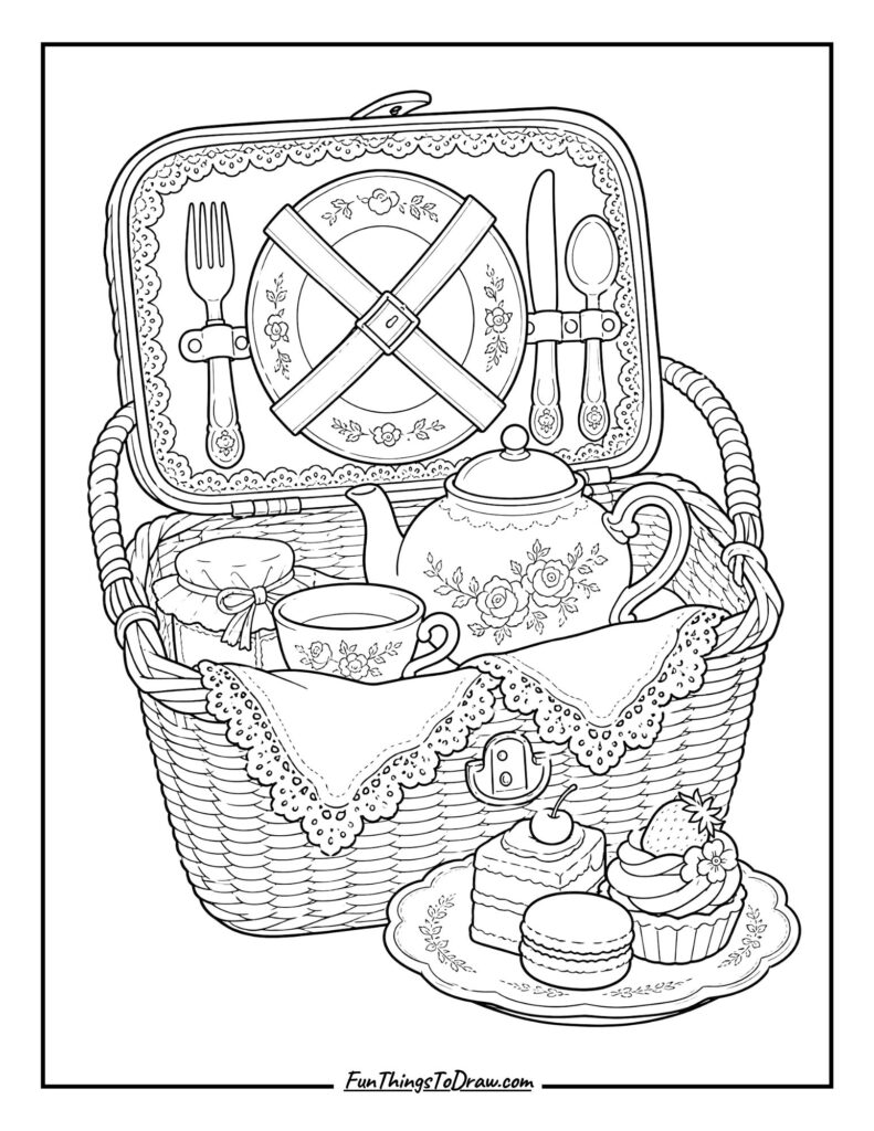 Vintage Charm coloring page