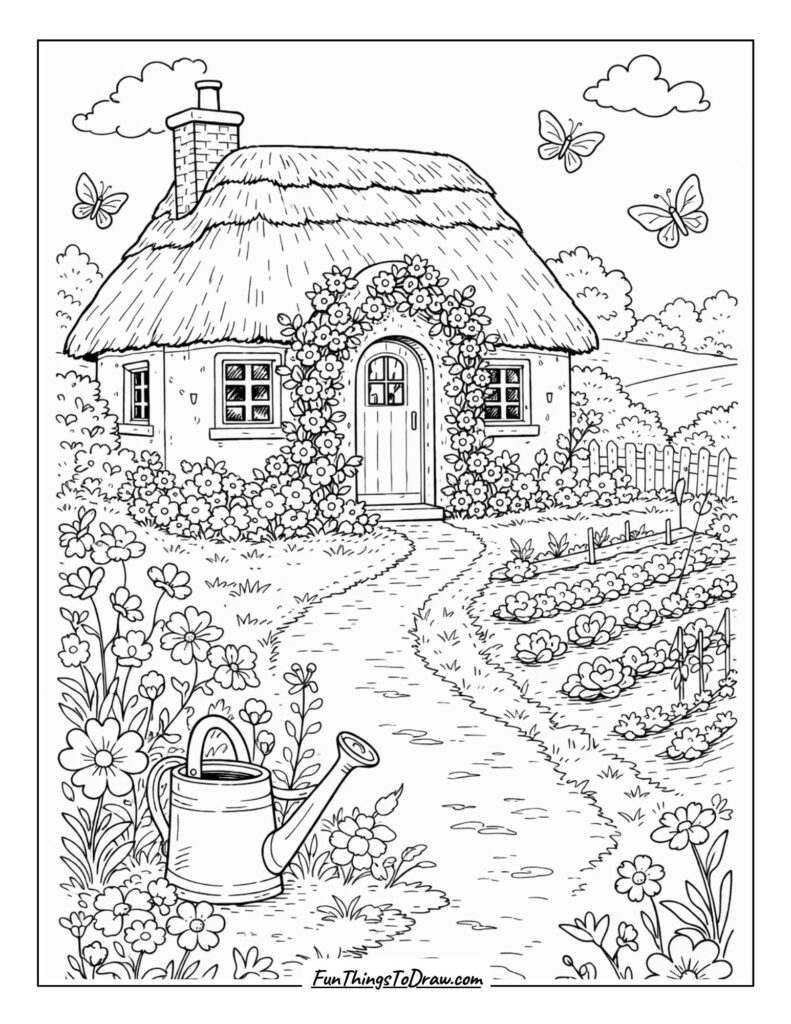 Blooming Cottage Garden