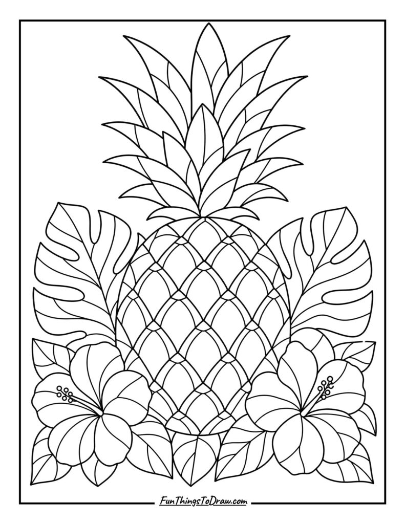Pineapple Stained Glass