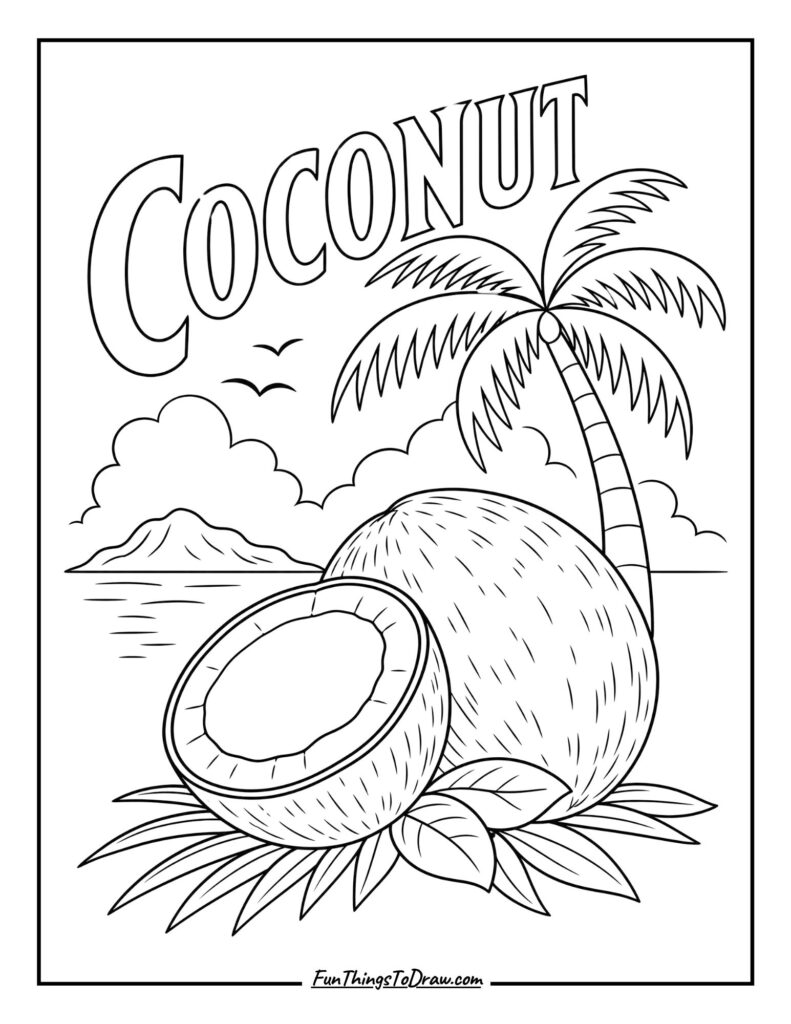 Vintage Coconut Advertisement