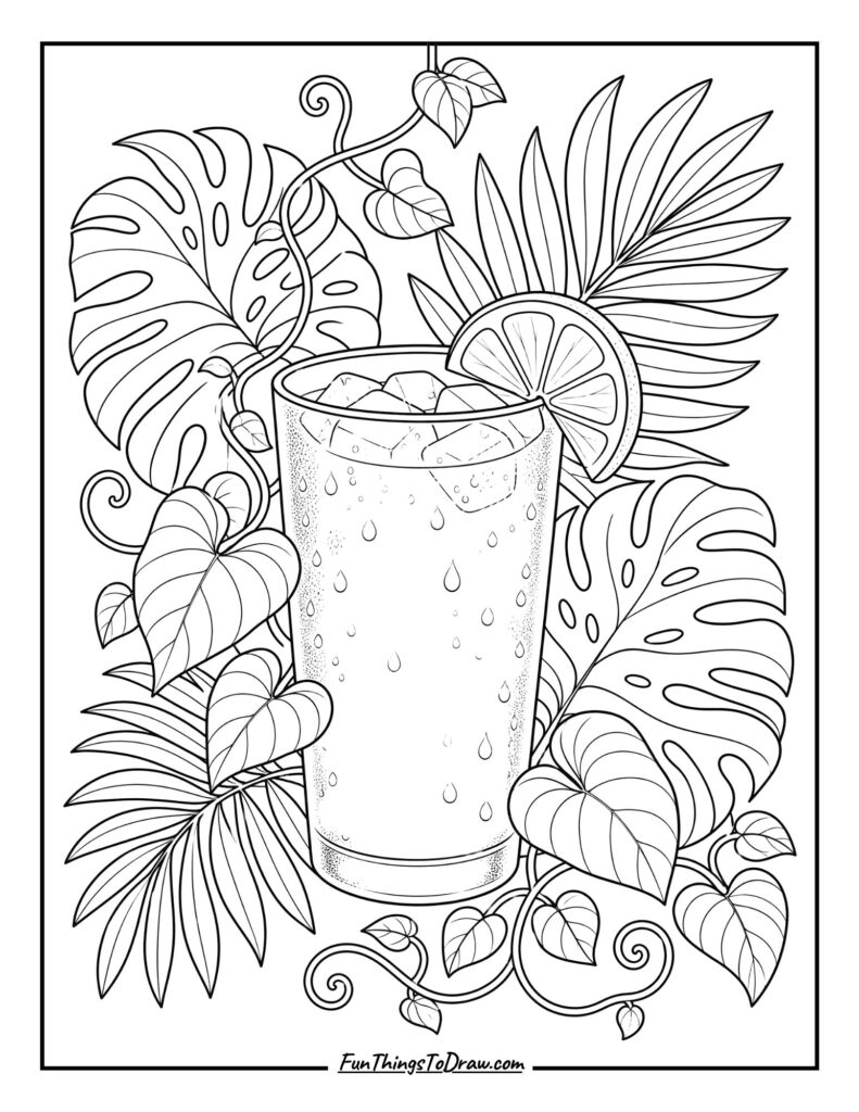 Rainforest Rhapsody Refresher coloring page