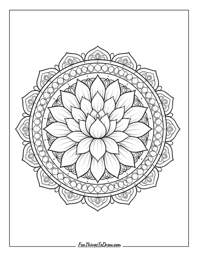 Tibetan lotus mandala