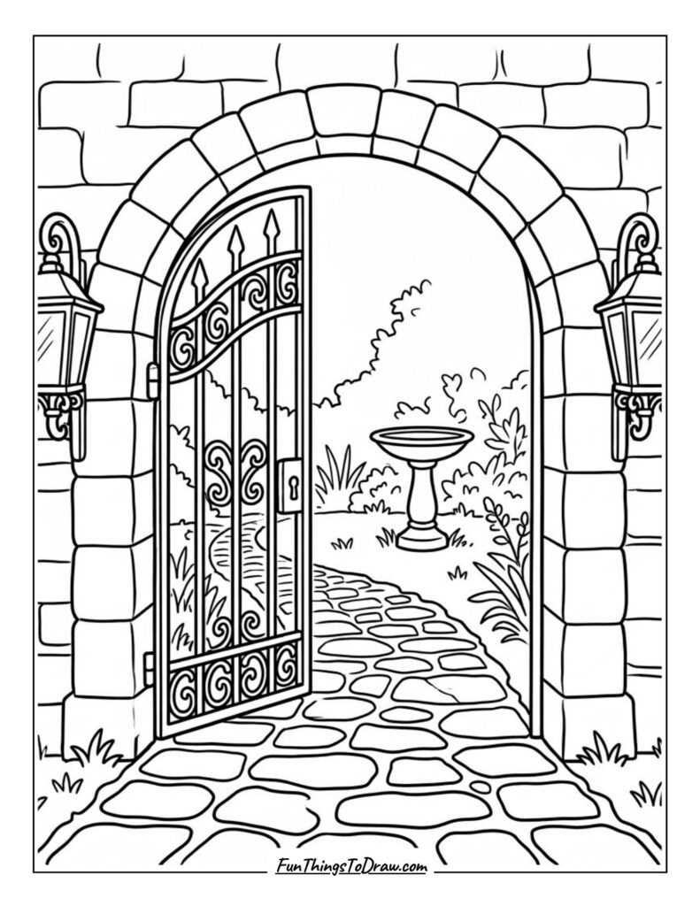 Stone Garden Entrance