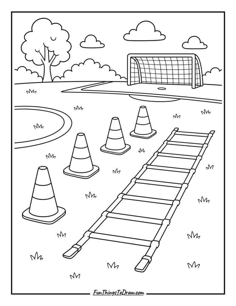 Training Cones and Ladder