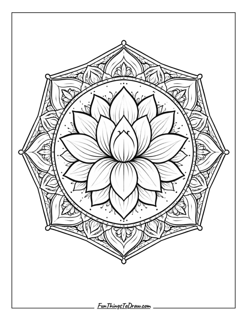 lotus blossom mandala