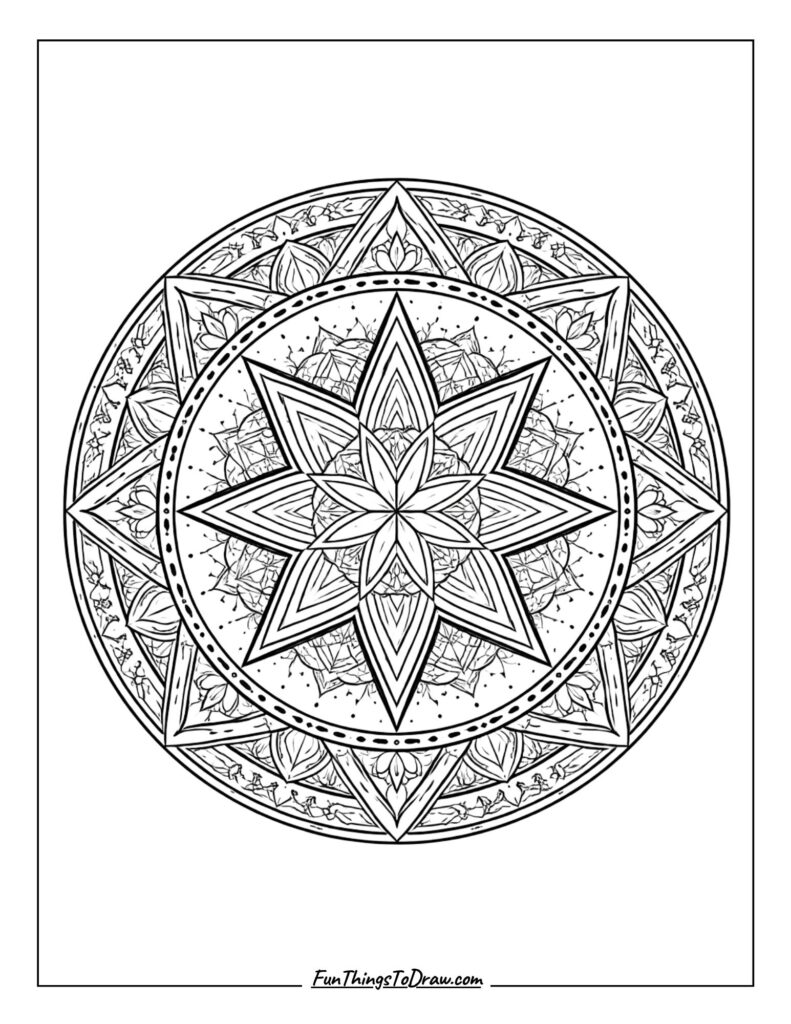 Celtic-inspired geometric mandala