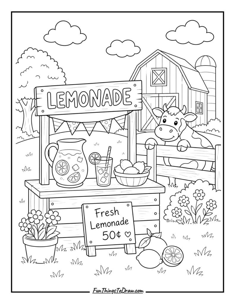 Lemonade Stand at a Farm