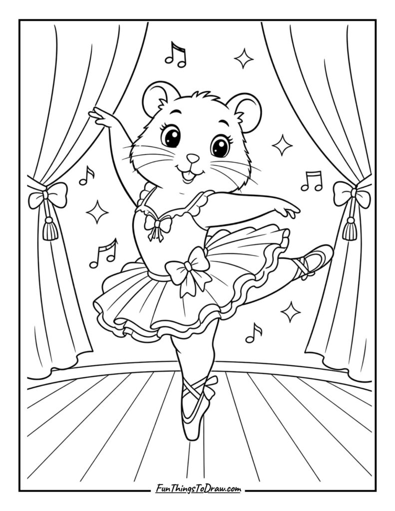 Hamster Ballerina Dancing