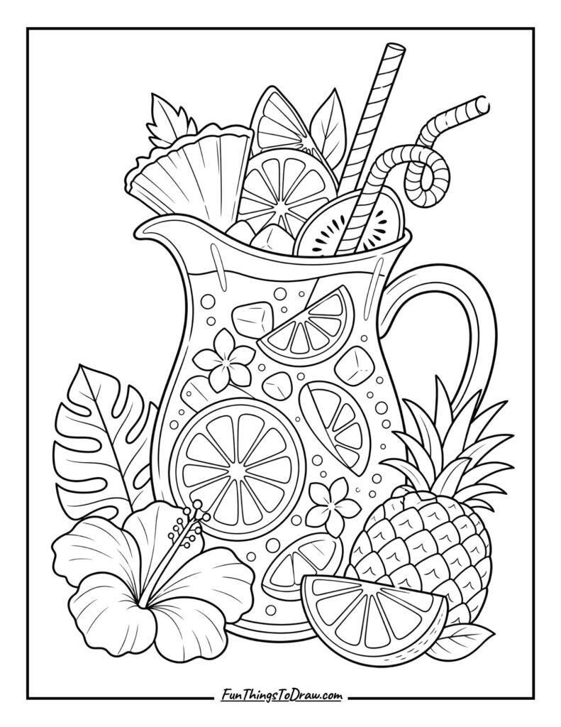 Jungle Juice Jamboree coloring page